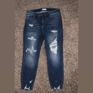 Ripped jeans, blue never worn